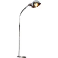 Directional Half-domed Floor Lamp Silver for 12th Scale Dolls House