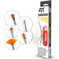 AK Interactive Survival Weathering Brushes Set