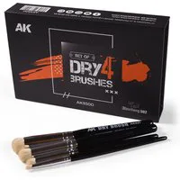 AK Interactive Dry Brushes (Set of 4)