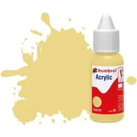 Humbrol Acrylic Dropper Bottles 14ml - Matt - Cream