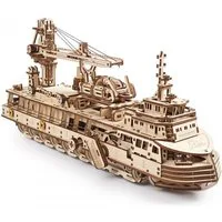 UGears Research Vessel Wooden Model Kit