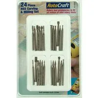 Rotacraft 24 piece HSS Carving and Milling Set