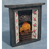 Fireplace and Fire for 12th Scale Dolls House