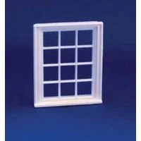 Victorian 12 Pane Window for 1/24th Scale Dolls House