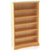 Pine 6 Shelf Bookcase for 12th Scale Dolls House