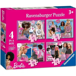 Barbie 4 In A Box Jigsaw Puzzle