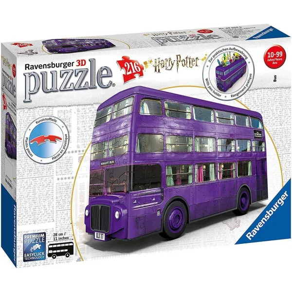 Harry Potter Knight Bus 216 Piece 3D Jigsaw Puzzle