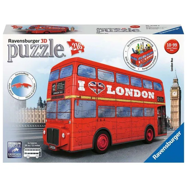 London Bus 216 Piece 3D Jigsaw Puzzle