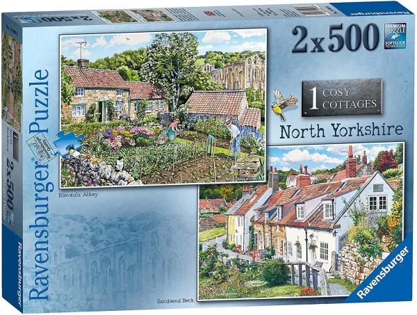 Cosy Cottages No.1   North Yorkshire 2x 500 Piece Jigsaw Puzzles