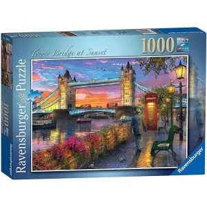 1000 Piece London Tower Bridge At Sunset 1000 Piece  Jigsaw Puzzle