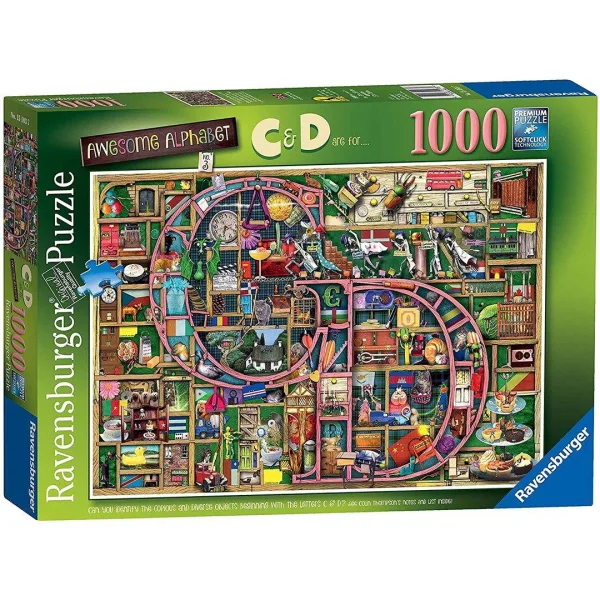 Colin Thompson   Awesome Alphabet C & D 1000 Piece Jigsaw Puzzle