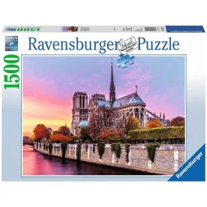 Picturesque Notre Dame 1500 Piece  Jigsaw Puzzle