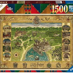 Harry Potter Hogwarts Map 1500 Piece Jigsaw Puzzle