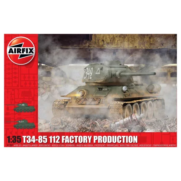 A1361 T34/85 II2 Factory Production Military Vehicle   1:35 Scale Model Kit