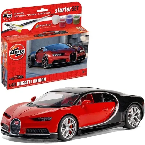 Small Starter Set New Bugatti Chiron 1:43 Scale