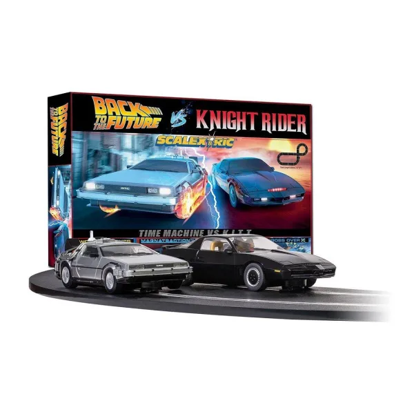 1980's TV   Back To The Future Vs Knight Rider Race Set