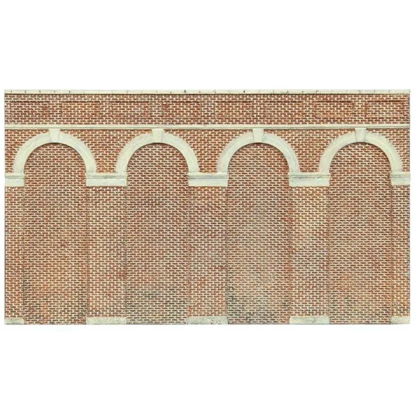 High Level Arched Retaining Walls X 2 (Red Brick)