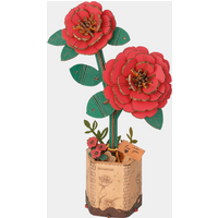 Rowood Red Camellia Wooden Model Kit