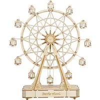 Rolife Ferris Wheel Music Box Wooden Model Kit