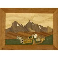 Village Traditional Marquetry Craft Kit 260x188mm