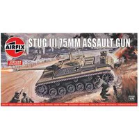 Airfix 1/76 Scale Stug III 75mm Assault Gun Model Kit