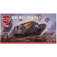 Airfix 1/76 Scale WWI "Male" Tank Model Kit