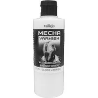 Vallejo Mecha Acrylic Gloss Varnish 200ml for Brush or Airbrush