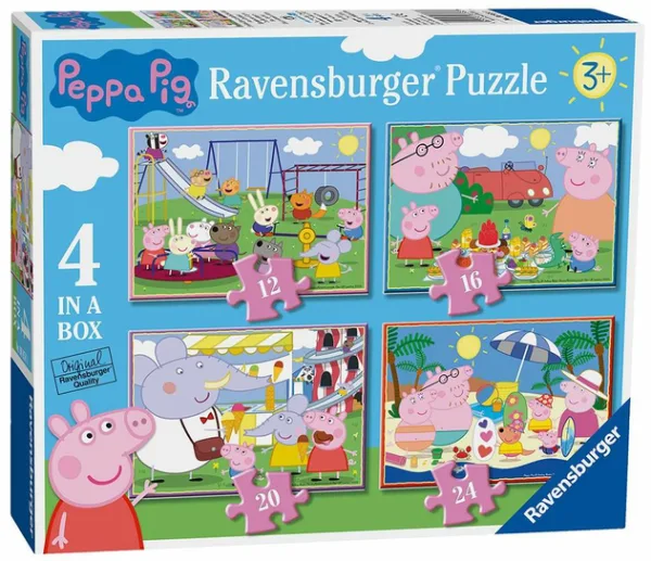 Ravensburger Peppa Pig 4 In A Box Jigsaw Puzzles