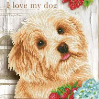 Diamond Dotz I Love My Dog Diamond Painting Kit