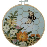 Trimits Bee Embroidery Hoop Kit