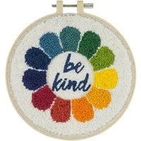 Trimits Be Kind Embroidery Punch Needle Kit