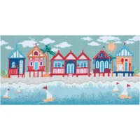 Trimits Beach Huts Large Counted Cross Stitch Kit