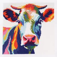 Trimits Cow Large Counted Cross Stitch Kit