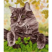 Trimits Cat Large Counted Cross Stitch Kit