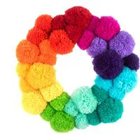 Trimits Rainbow Pom Pom Wreath Kit