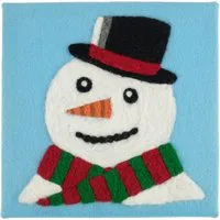 Trimits Snowman Needle Felting Frame Kit