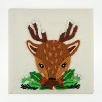 Trimits Festive Deer Needle Felting Frame Kit