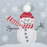 Trimits Snowman Mini Counted Cross Stitch Kit