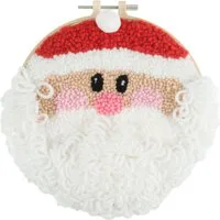 Trimits Father Christmas Yarn Punch Needle Kit