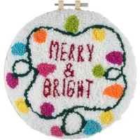 Trimits Merry and Bright Yarn Punch Needle Kit