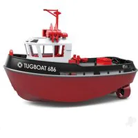 Heng Long 1/72 Scale Black Mini RTR Tugboat