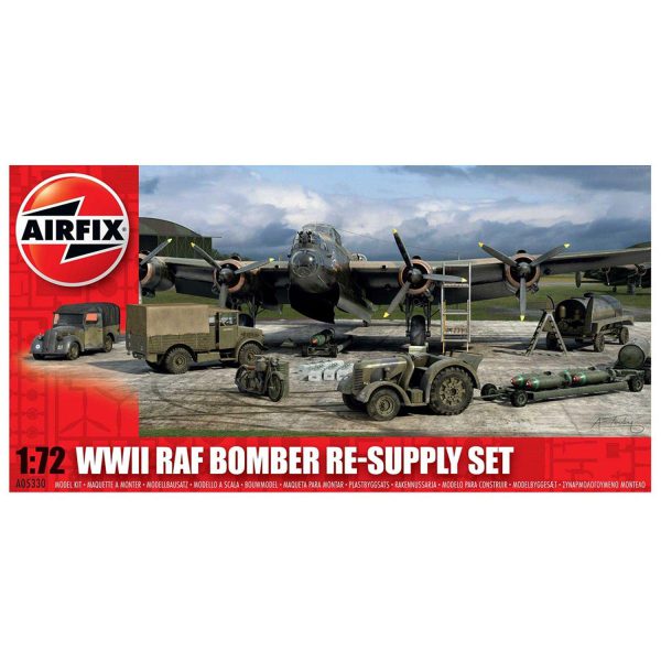 A05330 1:72 Scale WWII RAF Bomber Re supply Set Model Kit