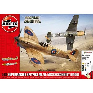 A50160 Supermarine Spitfire MkVb Messerschmitt Bf109E 1:48 Model Kit