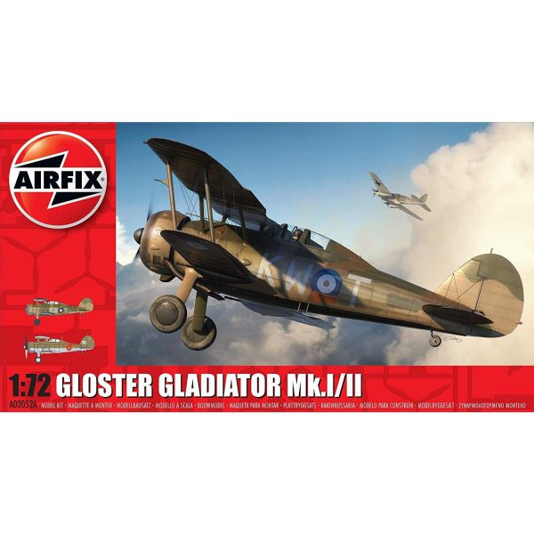 A02052A Gloster Gladiator Mk.I/Mk.II Aircraft   1:72 Scale Model Kit