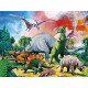 Jigsaw Puzzle - 100 Pieces - Maxi - With the Dinosaurs