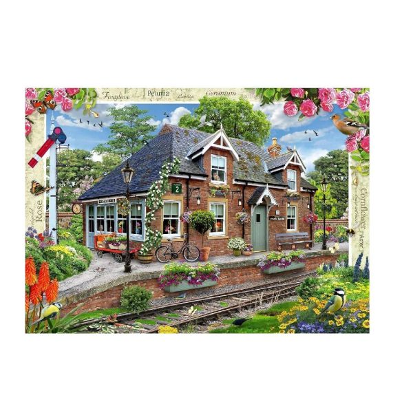 Railway Cottage Country Cottage Collection No 13 Jigsaw Puzzle