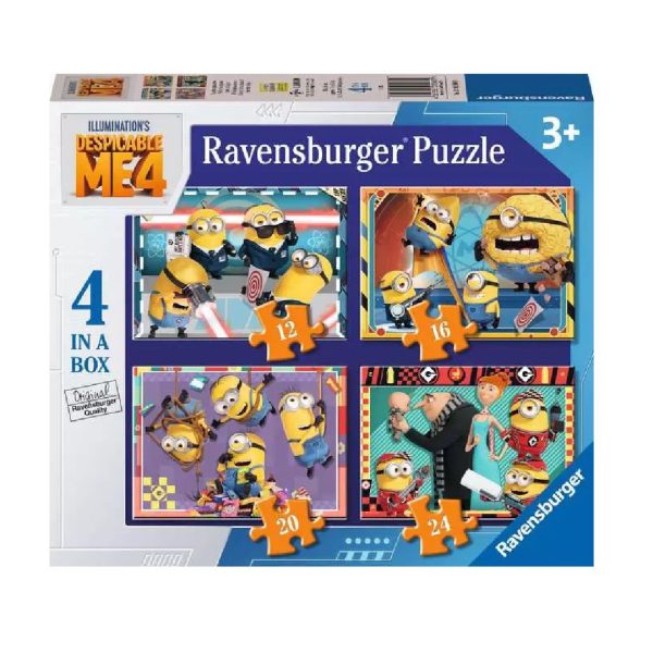 Despicable Me 4 Jigsaw Puzzles 4 In A Box