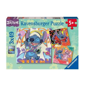 Disney Stitch Jigsaw Puzzles 3 in a Box