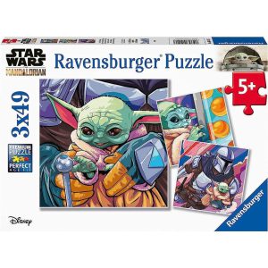 Mandalorian 3 x 49 Piece Jigsaw Puzzles