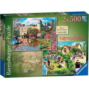 2X500 Piece Picturesque Warwickshire  Jigsaw Puzzle